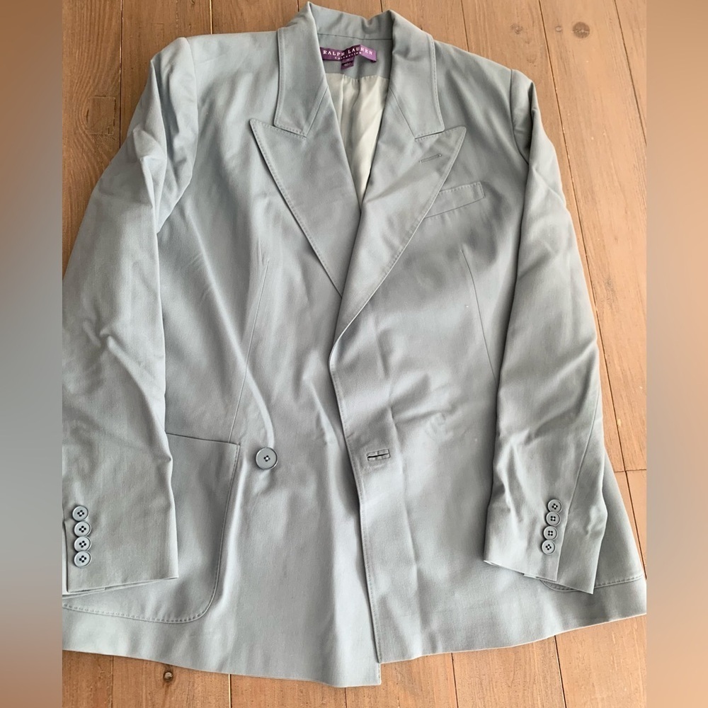 Ralph Lauren Collection virgin wool blue blazer jacket